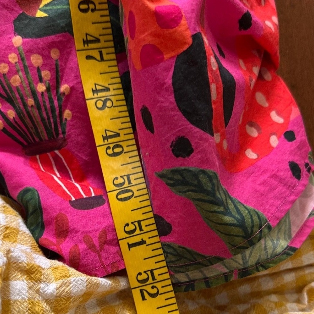 Farm Rio SZ XS Leopards Pop Tropical Jungle Maxi Dress Pink Multi Tiered Beaded - Picture 13 of 16